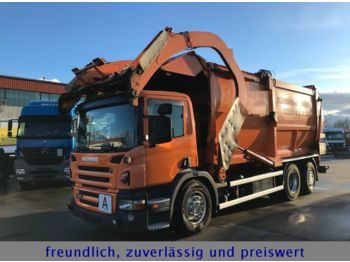 Camión de basura Scania *P 340*RETARDER*HÜFFERMANN FRONTLADER*LENK/LIFT*: foto 1