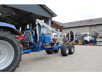 Scandic Rückewagen 10,5 to-7,50m Kran-ON-OFF-NEU - Remolque forestal: foto 1