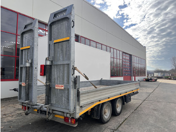Remolque góndola rebajadas para transporte de equipos pesados Möslein TTS 11 Schwebheim  Tandemtieflader, Breite Rampen, Wenig Benutzt: foto 4