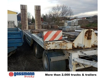 Remolque góndola rebajadas para transporte de equipos pesados AT 400, Verbr. auf 3m, Radmulden, hydr. Rampen: foto 3