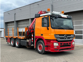 Camión caja abierta, Camión grúa Mercedes-Benz Actros 2646 L 6x4  Pritsche Kran Fassi 450 45m/t Mercedes-Benz Actros 2646 L 6x4  Pritsche Kran Fassi 450 45m/t: foto 2