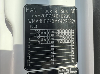 Camión portacontenedor de cadenas MAN TGM 18.320 4x2 BL TGM 18.320 4x2 BL, Hiab Tele-Absetzanlage, Funk: foto 3