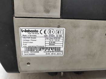 Calefacción/ Ventilación para Camión Webasto   Renault truck: foto 4