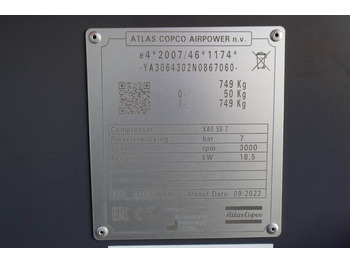 Arrendamiento de Atlas Copco XAS 58-7 Valid inspection, *Guarantee! Diesel, Vol  Atlas Copco XAS 58-7 Valid inspection, *Guarantee! Diesel, Vol: foto 4