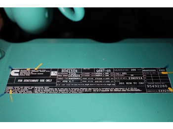 Generador industriale Cummins C220D5EQ Declaration of Conformity, Diesel, 220kVA: foto 5