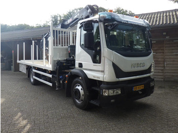 Camión grúa Iveco EuroCargo 140 250 / 6 cilinder / Manual / Bladgeveerd / Hiab X-HIDUO 158 / Radiografisch / Drilling / Winch: foto 2