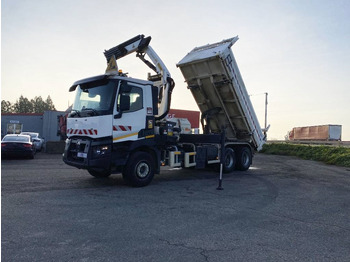 Camión volquete Renault C430 Dti11-Palfinger PK19.001/Tri-Benne endommagé: foto 2 Camión volquete Renault C430 Dti11-Palfinger PK19.001/Tri-Benne endommagé: foto 2