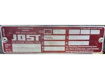 Quinta rueda para Remolque Ralla Jost Volvo E5: foto 2 Quinta rueda para Remolque Ralla Jost Volvo E5: foto 2