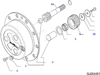 Eje y piezas KOMATSU