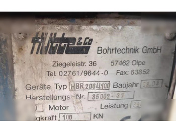 Perforadora 2008 HÜTTE BOHRTECHNIK HBR206D100Z: foto 4