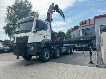 Camión caja abierta MAN TGS 41.520 8x8 mit Fassi Ladekran F710RA.2.26: foto 2
