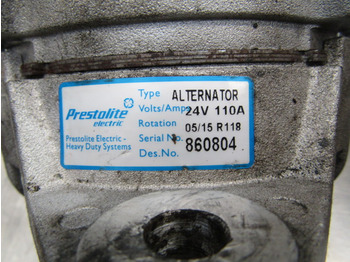 Sistema eléctrico para Camión VOLVO FH13A ALTERNATOR 24V / 110A: foto 3 Sistema eléctrico para Camión VOLVO FH13A ALTERNATOR 24V / 110A: foto 3