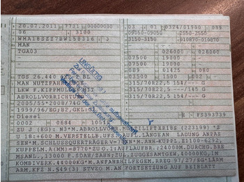 Arrendamiento de  MAN 26.440 6X2 Multilift Abroller MAN 26.440 6X2 Multilift Abroller: foto 3