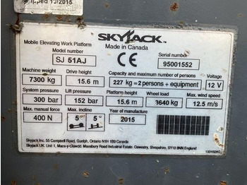 Plataforma articulada SkyJack SJ51AJ: foto 5