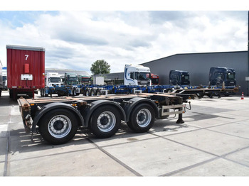 Semirremolque portacontenedore/ Intercambiable Pacton T3-010 - 2 x LIFT AXLE - BPW AXLES - DRUM BRAKES - 2 x EXTENDABLE -: foto 4