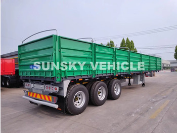Semirremolque plataforma/ Caja abierta para transporte de materiales áridos nuevo SUNSKY HENRED TYPRE DROPSIDE TRAILER: foto 4