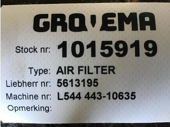 Sistema de admisión de aire LIEBHERR