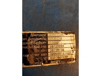 Eje posterior Volvo RSS1332A RSS1332A: foto 2 Eje posterior Volvo RSS1332A RSS1332A: foto 2