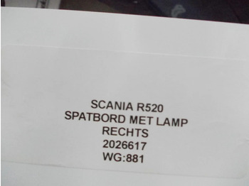 Carrocería y exterior para Camión Scania R520 2026617 SPATBORD MET LAMP RECHTS EURO 6: foto 3