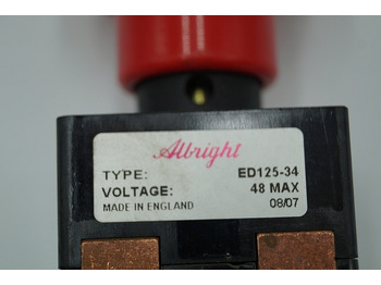 Sistema eléctrico para Equipo de manutención Albright ED125-34 | emergency disconnect switch Voltage 48 max ED125-34 emergency disconnect switch Voltage 48 max ED125-34: foto 3