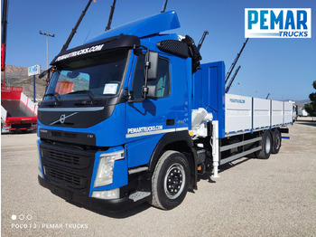 Camión caja abierta, Camión grúa VOLVO FM 450 6X2 GRUA CAJA FIJA EURO 6: foto 2