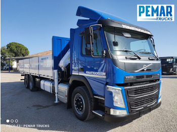 Camión caja abierta, Camión grúa VOLVO FM 450 6X2 GRUA CAJA FIJA EURO 6: foto 4