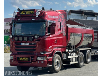 Arrendamiento de  2013 Scania R500 tippbil med asfaltbalje og tippkasse - Brøyterigget - Euro 5 2013 Scania R500 tippbil med asfaltbalje og tippkasse - Brøyterigget - Euro 5: foto 1