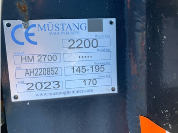 Martillo hidráulico para Maquinaria de construcción Mustang HM2700: foto 3