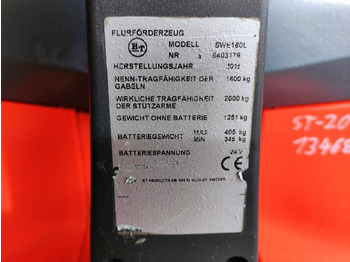 Apilador BT SWE160L: foto 5 Apilador BT SWE160L: foto 5