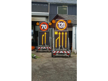 Remolque Verkehrsleitanhänger Verkehrsleittafel Nissen Horizont Absperrtaf: foto 2