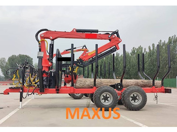 Remolque forestal nuevo NEW MAXUS 14 TON Trailer 7.8m Crane Warranty up to 10 YEARS | НОВА Прицепа 14 ТОН Кран 7,8 м MAXUS Гарантія до 10 РОКІВ: foto 3