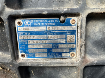 Caja de cambios y piezas para Camión ZF Getriebe ZF Astronic MAN TGS 12 AS 2331 T0 1353041031 Intarder 3 IT 3 AMT T: foto 2
