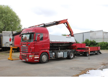 Camión volquete, Camión grúa SCANIA R480 PALFINGER PK16000, EURO 5, CRANE FORKS: foto 4