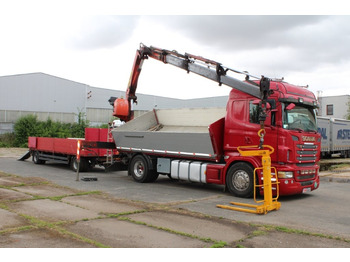 Camión volquete, Camión grúa SCANIA R480 PALFINGER PK16000, EURO 5, CRANE FORKS: foto 2