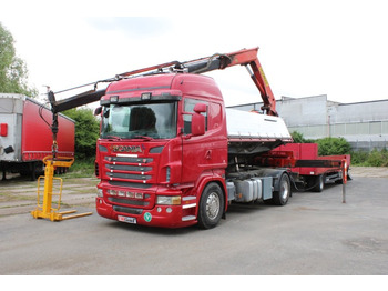 Camión volquete, Camión grúa SCANIA R480 PALFINGER PK16000, EURO 5, CRANE FORKS: foto 3