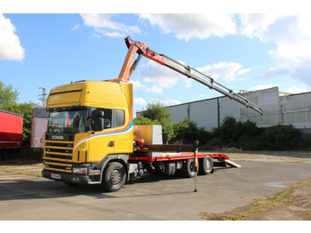 Camión portavehículos, Camión grúa Scania R 114 LB340 6X2 L PALFINGER PK16502: foto 2