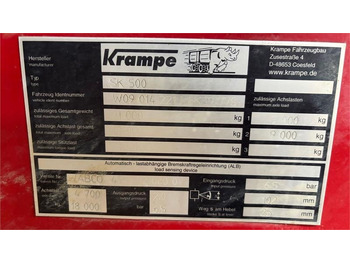 Arrendamiento de Krampe SK 550 Entreprenørvogn med Hardox kasse SK 500  Krampe SK 550 Entreprenørvogn med Hardox kasse SK 500: foto 5