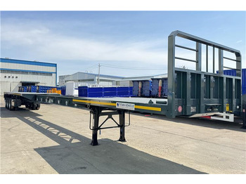 Semirremolque plataforma/ Caja abierta nuevo TITAN 3 Axle 40ft Extendable Flatbed Trailer for Sale In Argentina: foto 4