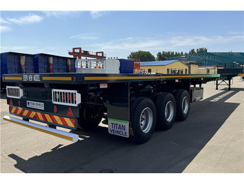 Semirremolque plataforma/ Caja abierta nuevo TITAN 3 Axle 40ft Extendable Flatbed Trailer for Sale In Argentina: foto 3