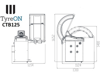 Equipo de taller CTB125 wheel balancer, 5 ALU and 2 Steel programs - Auto input Distance + Diameter - 230V: foto 2