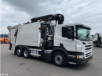 Camión de basura Scania P 250 Euro 6 Hiab 21 Tonmeter laadkraan Just 146.000 km!: foto 3