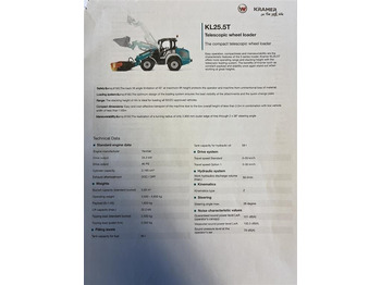 Cargadora articulada Kramer KL25.5T med Teleskoparm, så den har stor rækkevid: foto 5