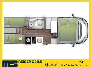 Autocaravana capuchina Forster A 699 EB / -MODELL 2025- / 140 PS / EINZELBETTEN: foto 2