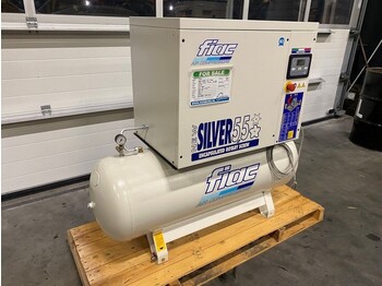 Compresor de aire nuevo Fiac NewSilver 5.5 / 200 Silent 4 kW 450 L / min 10 Bar Elektrische Schroefcompressor met ketel: foto 3