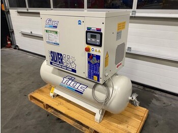 Compresor de aire nuevo Fiac NewSilver 5.5 / 200 Silent 4 kW 450 L / min 10 Bar Elektrische Schroefcompressor met ketel: foto 5