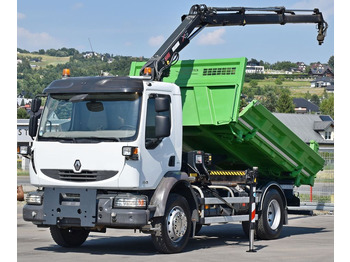 Camión grúa, Camión volquete Renault MIDLUM 220 DXI *KIPPER 3,80m *HIAB 077 B-2 DUO: foto 3