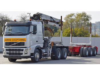 Camión forestal, Camión grúa Volvo FH 520 * EPSILON E260L83 * Anhänger /6x4: foto 3