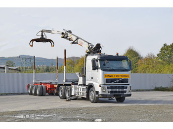 Camión forestal, Camión grúa Volvo FH 520 * EPSILON E260L83 * Anhänger /6x4: foto 2