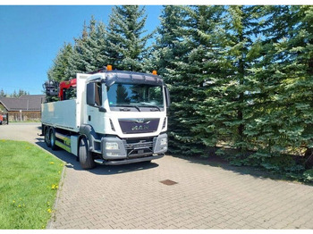 Camión caja abierta, Camión grúa MAN TGS 26.400 Flatbed + Crane Palfinger PK 23001L: foto 5