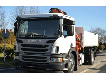 Arrendamiento de Scania P 250 - 3 way tipper + crane Scania P 250 - 3 way tipper + crane: foto 3